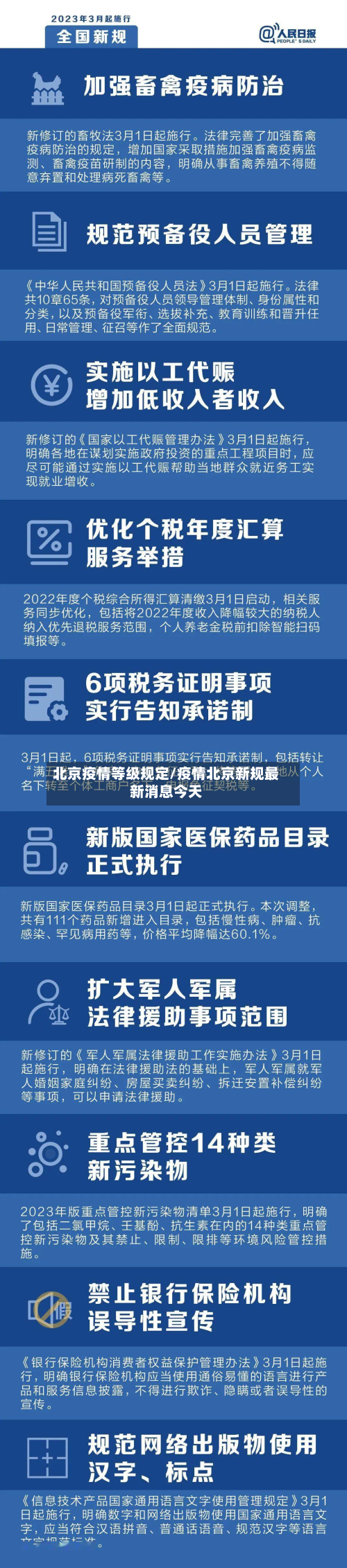 北京疫情等级规定/疫情北京新规最新消息今天