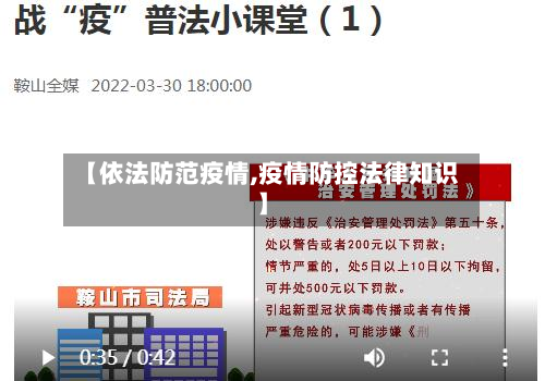 【依法防范疫情,疫情防控法律知识】-第2张图片