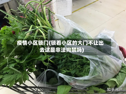 疫情小区锁门(锁着小区的大门不让出去这是非法拘禁吗)-第2张图片