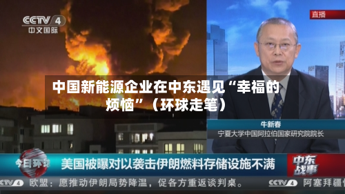 中国新能源企业在中东遇见“幸福的烦恼”（环球走笔）